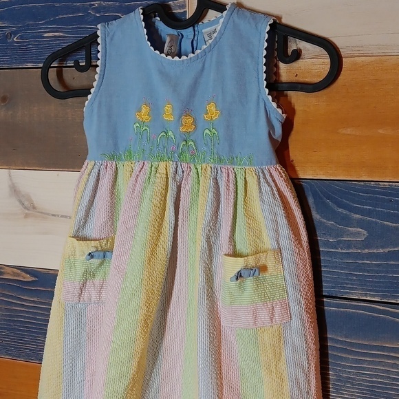 Youngland multicolored spring summer dress 5 - Picture 2 of 7